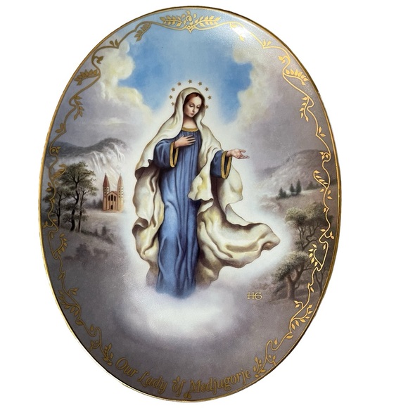 The Bradford Exchange Other - Limited edition “Our Lady of Medjugorje” decorative plate